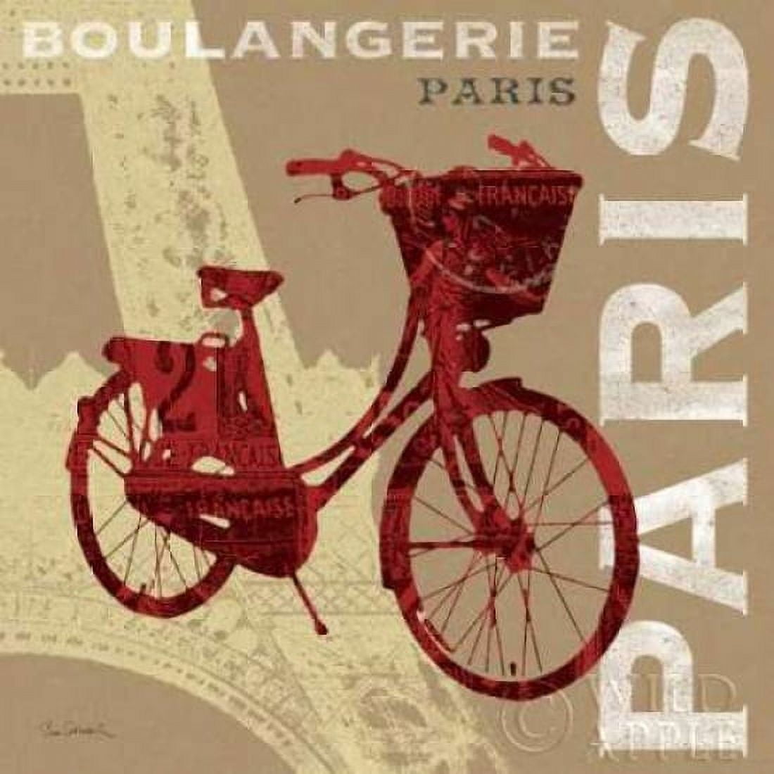 Cycling in Paris Canvas Art - Sue Schlabach (24 x 24)