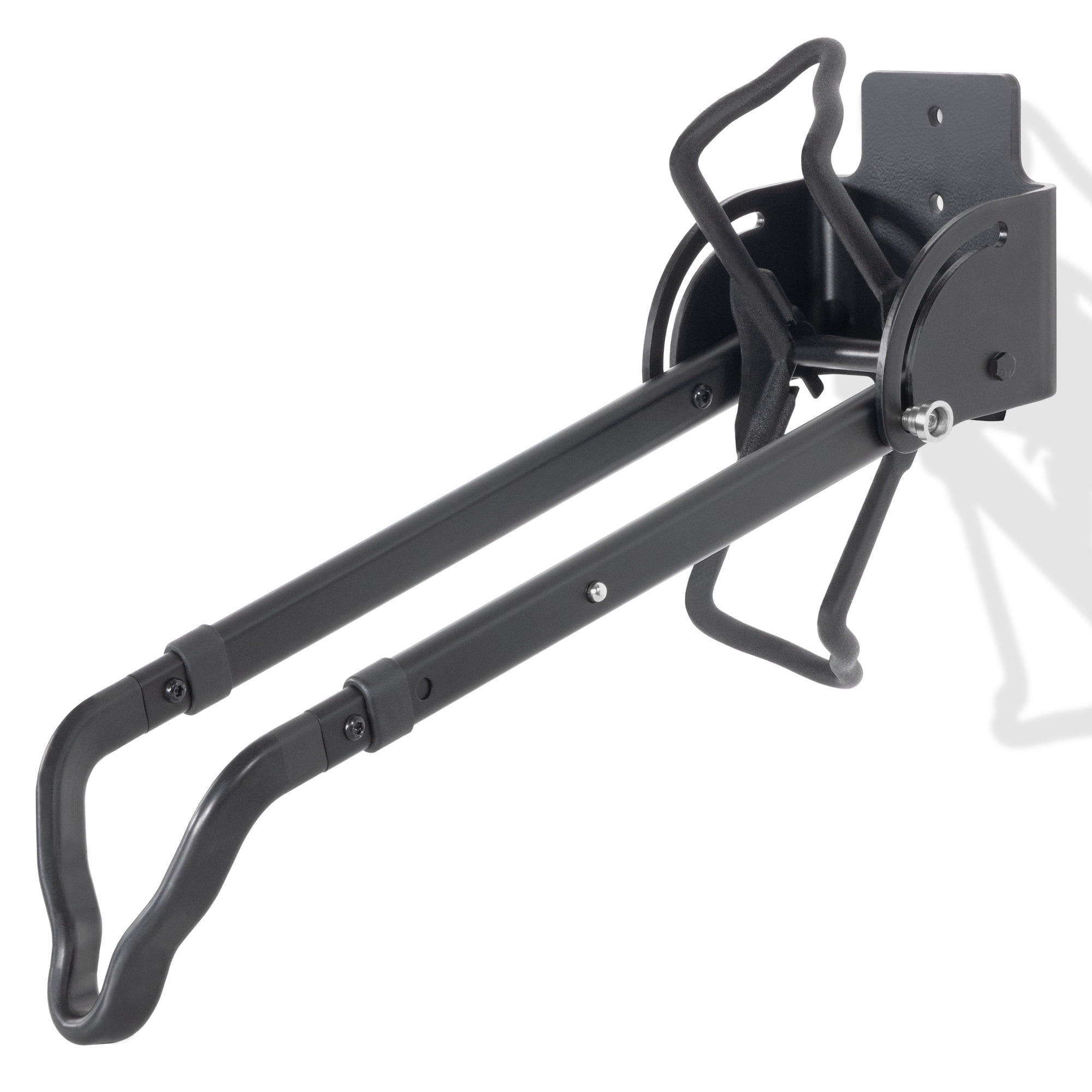 Black Powder Coated Steel Wall Mount Bike Rack