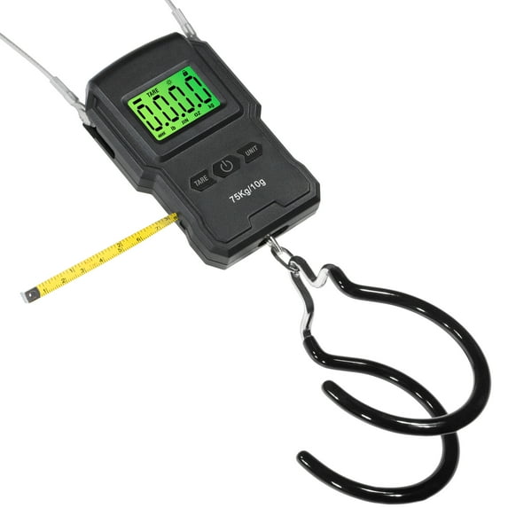CyclingDeal Digital Bike Scale with Backlit LCD Display & Double Hanging Hook