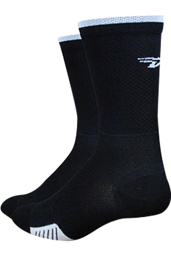Cyclismo 5 Sock: Black/White Stripe XL
