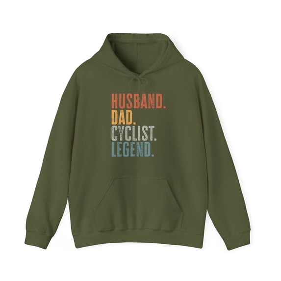 Cyclist Husband Dad Hoodie Gifts Hooded Sweatshirt Pullover Shirt