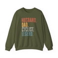 thumbnail image 1 of Cyclist Husband Dad Sweatshirt Gifts Crew Neck Shirt Long Sleeve Unisex, 1 of 5
