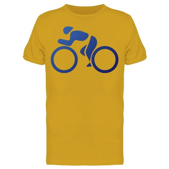 Cyclist Icon T-Shirt Men -Image by Shutterstock, Male x-Large