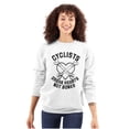 thumbnail image 1 of Cyclists Break Hearts Not Bones Biker Sweatshirt for Men or Women Brisco Brands L, 1 of 6