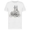 thumbnail image 1 of Cyclists In Paris T-Shirt Men -Image by Shutterstock, Male Large, 1 of 2