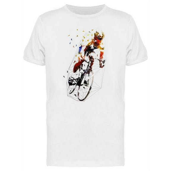 Cycllist In Yellow Jersey T-Shirt Men -Image by Shutterstock, Male x-Large