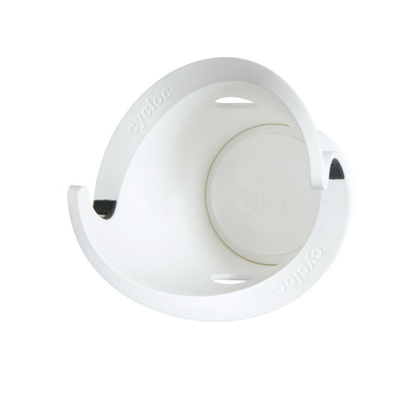Cycloc Solo Wall Mounted Bike Storage Device, White