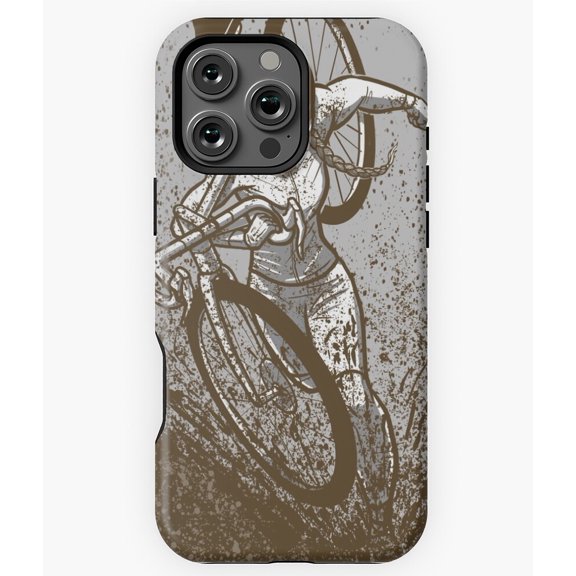 Cyclocross CX Bicycle Racing Sport Phone Case for iPhone 16 15 14 13 12 11 Pro Max