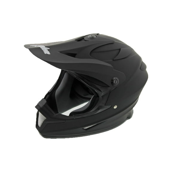 Cyclone ATV MX Dirt Bike Off-Road Helmet DOT/ECE Approved -Matte Black- Youth LG