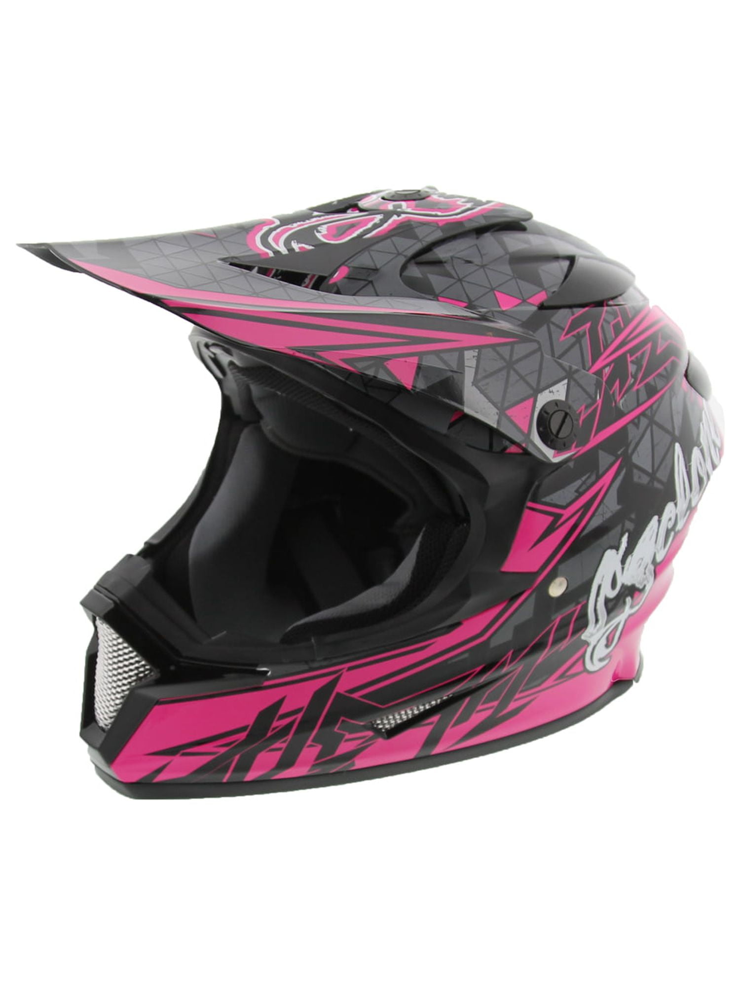 Cyclone ATV MX Dirt Bike Off-Road Helmet DOT/ECE Approved - Pink - X-Large