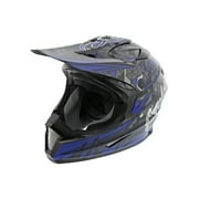 Cyclone ATV MX Motocross Dirt Bike Off-Road Helmet DOT/ECE Approved- Blue