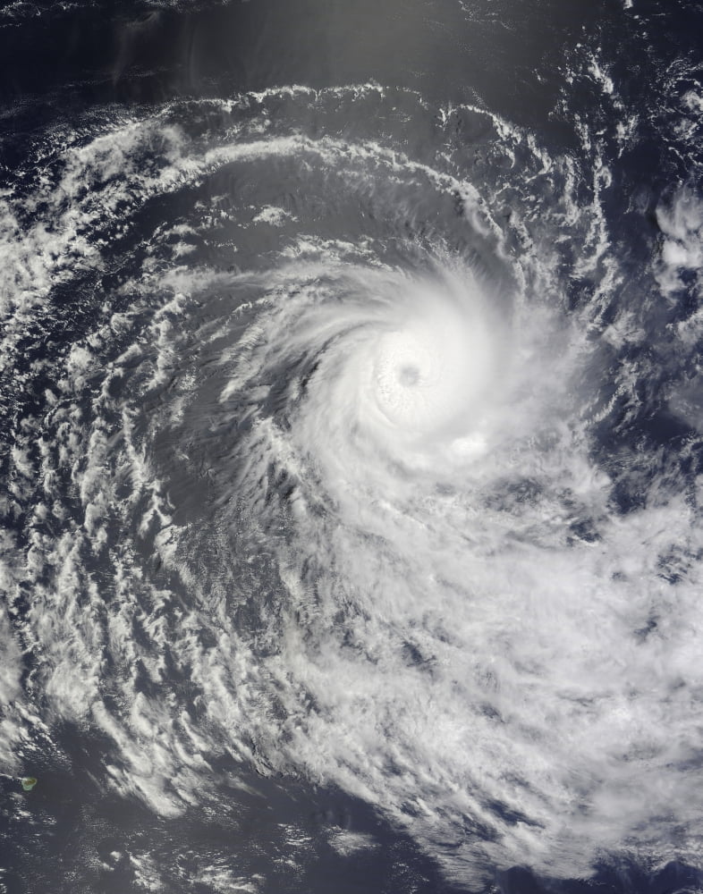 Cyclone Anja over the Southern Indian Ocean Canvas Art - Stocktrek Images (26 x 32)