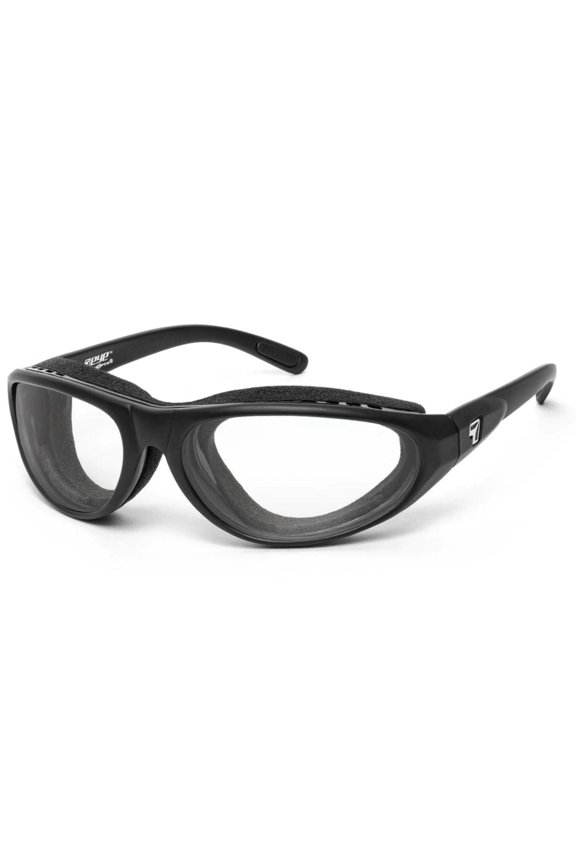 Cyclone Dry Eye Relief Computer Glasses, Z87.1 Safety, Matte Black, Clear Lens