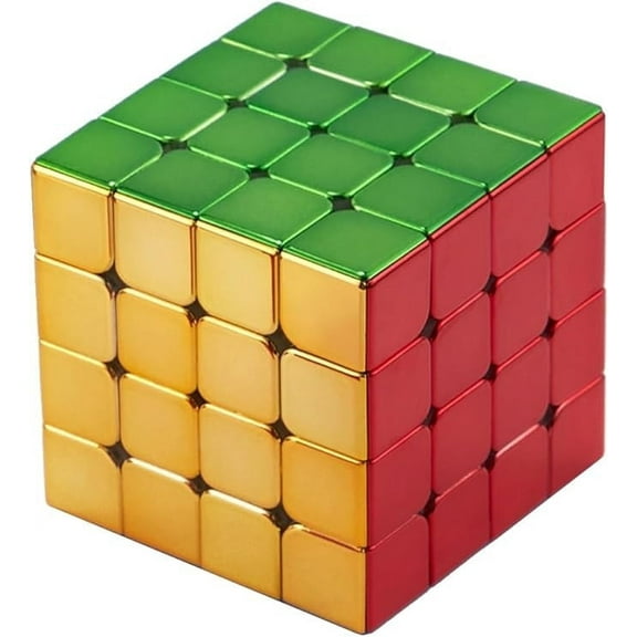 Cyclone Boys 4x4 Magnetic Magic Cube Stickerless Reflective Mirror Reflective Puzzle Toys