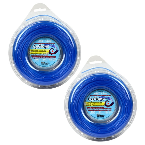 Cyclone CY065D1/2 0.065" x 300' Commercial String Trimmer Line Blue (2-Pack), Made in the USA