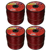 Cyclone CY105S3 0.105" x 690' Nylon Co-polymer Commercial String Trimmer Line Red 4-Pack, Made in the USA
