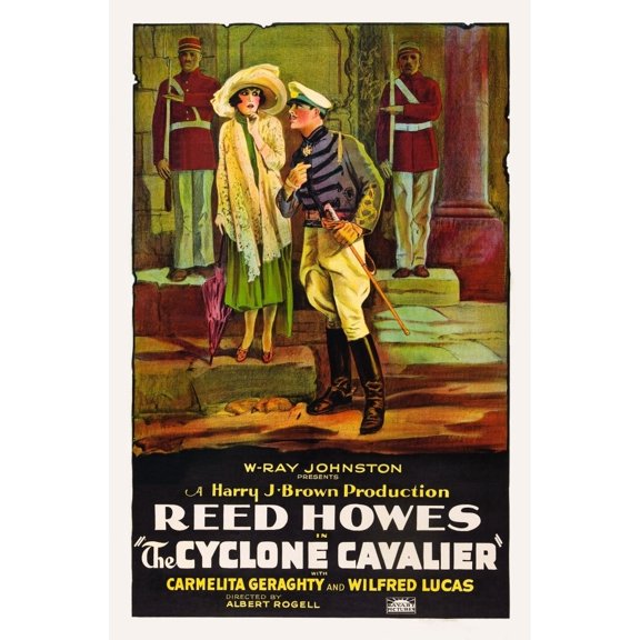 Cyclone Cavalier L-R: Carmelita Geraghty Reed Howes On Poster Art 1925. Movie Poster Masterprint
