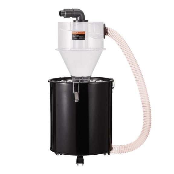 Cyclone Dust Separator Metal Tank 4 Inch Retrofit for Dust Collectors ABS Dust Deputy with 2 Inch Hole OD Connector Hose for Wet Dry Shop Vacuums Fits 13.21 Gallon Tank