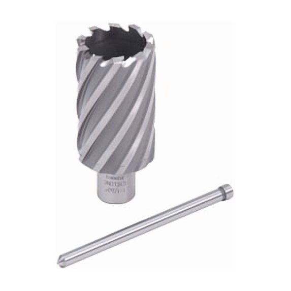 Cyclone HSS Premium Grade Annular Cutter, 1/2 in dia x 2 in Depth, 3/4 in Weldon Shank, Includes Pilot Pin