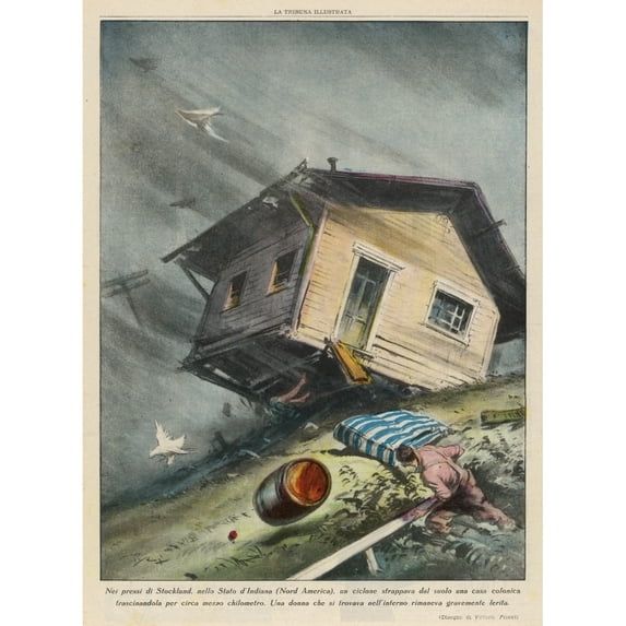 Cyclone, Indiana 1939 Poster Print By Mary Evans Picture Library (24 X 36)