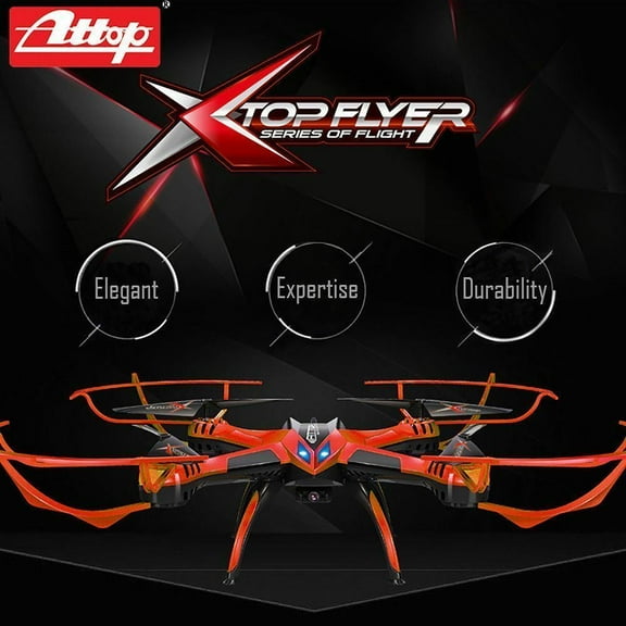 Cyclone Remote Control Drone RC Quadcopter 2.4GHz 4CH w Gyro 360 Flips HD Camera