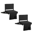 thumbnail image 1 of Cyclone Sound 2-Pack of Stadium Seat for Bleachers with Padded Cushion Foldable Stadium Chairs with Strap and Cup Holder, 1 of 5