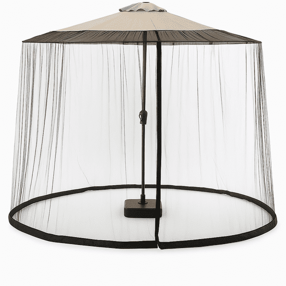 Fly Screen Stopper Cyclone Sound 9ft Patio Umbrella Netting, Bug Screen, Zippered ...