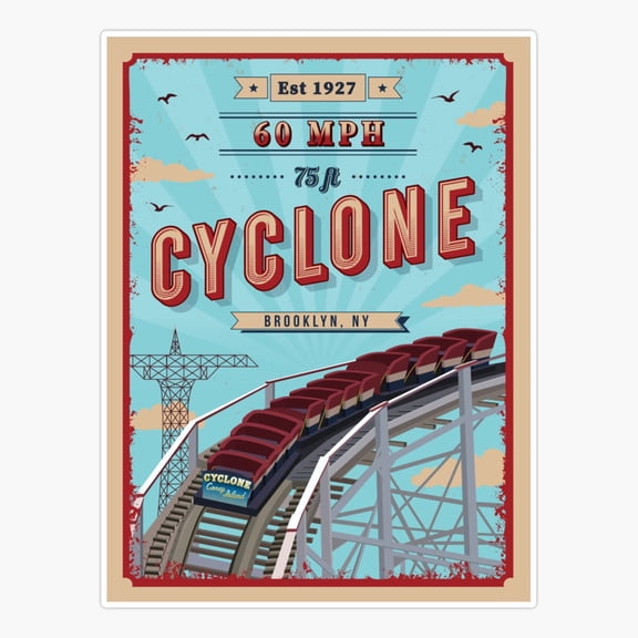 Cyclone Storm Wave Ocean Sticker