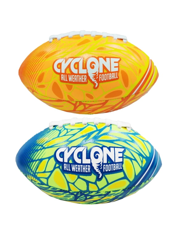 Waterproof Mini 6" Neoprene Football, Rubber Pool Toy, Assorted Colors, Unisex