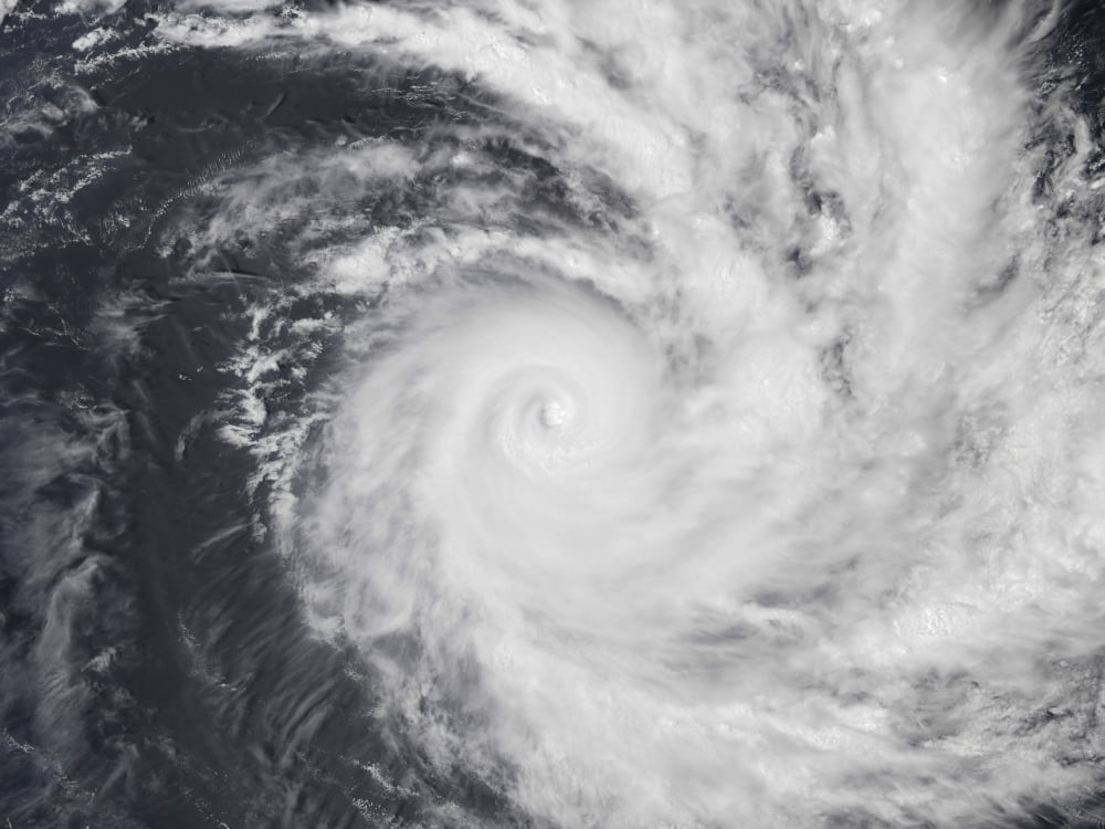 Cyclone Zoe in the South Pacific Ocean Canvas Art - Stocktrek Images (33 x 25)