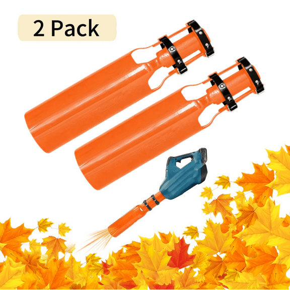 Cyclone2x 2nd Gen Blower Booster, Upgrade Cyclone 2x Blower Attachment - Designed to Increase 2x Air Volume for 2-4” Leaf & Lawn Blowers, Boosts Airflow Efficiency for Yard Cleaning,Black,2Pack