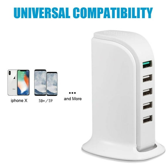 CycloneSound 6-Port USB 3.0 Hub Multi-Port Tower Hub Desktop