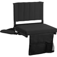 thumbnail image 1 of CycloneSound Stadium Seat with Padded Cushion Foldable Chair with Back Support, Shoulder Strap, and Cup Holder for Bleachers, 1 of 5