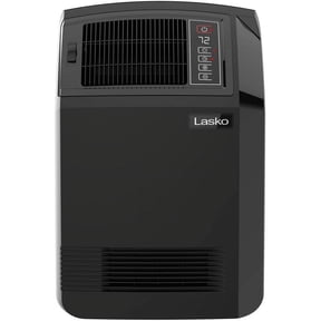 Lasko Cyclonic Ceramic Heater Remote Control - Adjustable, 1500W, Indoor, Gray Residential Use, Standard Application