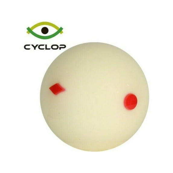 Cyclop Hyperion TV Standard Replacement Cue Ball with Red Diamonds