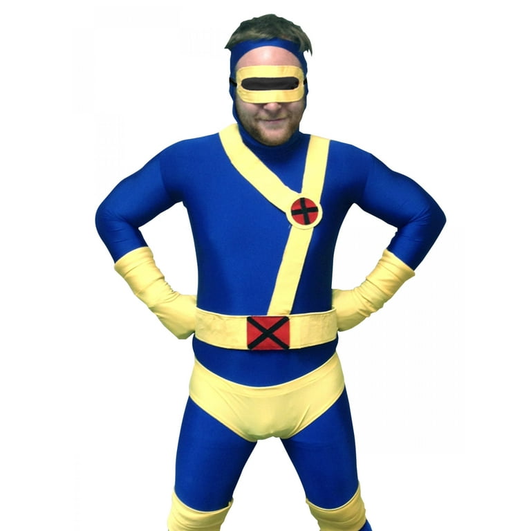 Cyclops Adult Costume Body Suit X-Men Superhero Spandex Body Suit Mens -  Walmart.com