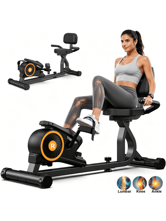 Workout Home Cycling Magnetic Recumbent Exercise Bike Fitness Cardio Indoor Cycling Bike 220lbs