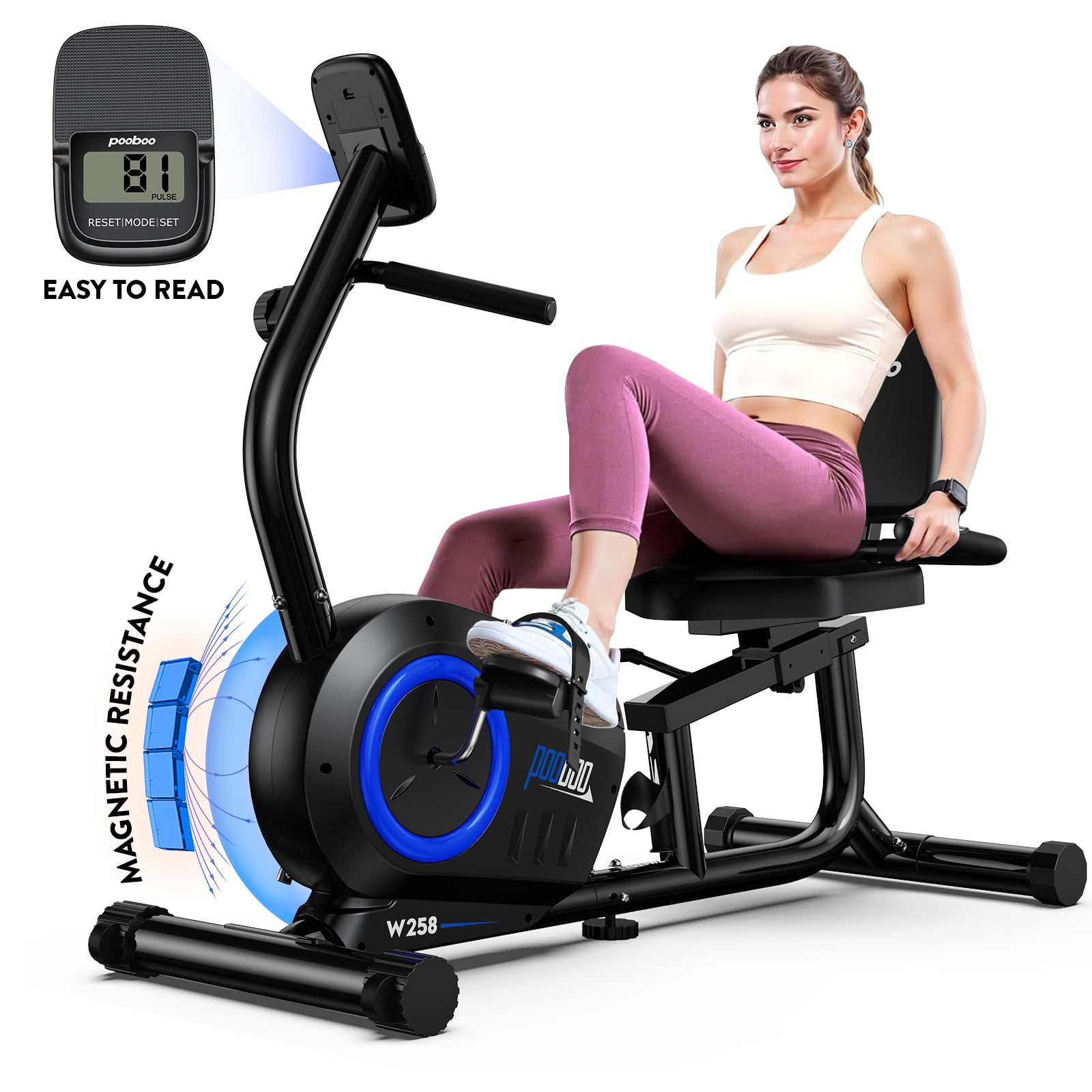 Cycool Workout Home Cycling Recumbent Exercise Bike Fitness Cardio