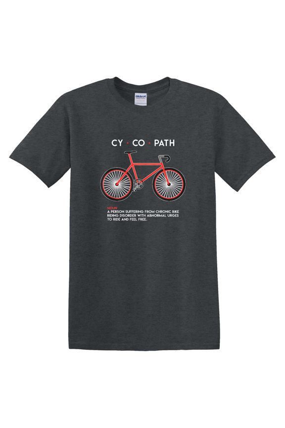 Cycopath Bicycle Rider Definition Graphic T-Shirt