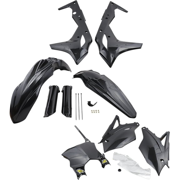 Cycra Black Complete Plastic Powerflow Body Kit (1CYC-9319-12)