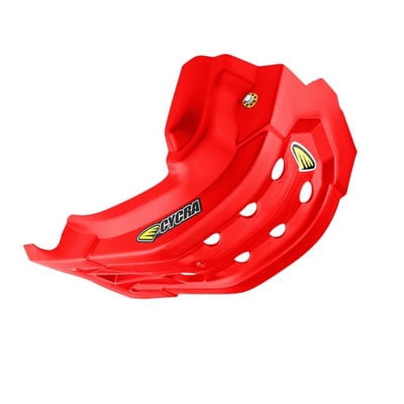 Cycra Full Armor Skid Plate Red For Honda