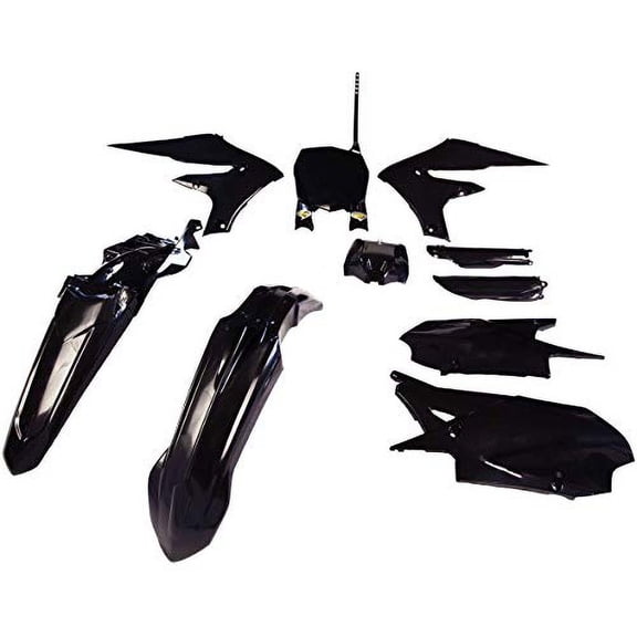 Cycra Powerflow Plastic Kit (Black) for 19-21 Yamaha YZ250F