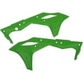 thumbnail image 1 of Cycra Powerflow Radiator Shrouds (OEM Green) for 17-18 Kawasaki KX250F, 1 of 1