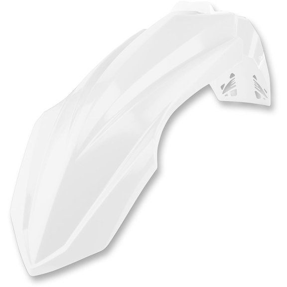 Cycra White Cycralite Plastic Front Fender (1CYC-1461-42)