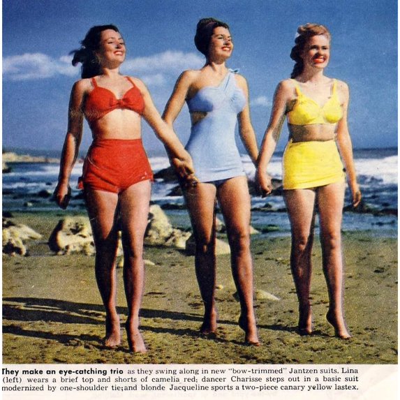 Cyd Charisse - with two women swimsuit ad Photo Print (10 x 8) - Item # DAP15884