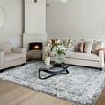 thumbnail image 1 of Cydiria Elegant Floral Traditional Faux Wool Area Rug, 5' x 8', Gray, 1 of 4