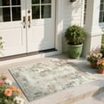thumbnail image 1 of Cydiria Modern Abstract Fuzzy Faux Wool Area Rug,2' x 3', Brown, 1 of 9