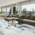 thumbnail image 1 of Cydiria Modern Abstract Fuzzy Faux Wool Area Rug, 9' x 11', Gray, 1 of 8