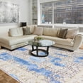 thumbnail image 1 of Cydiria Modern, Distressed Vintage Faux Wool Area Rug, 6' x 9', Blue, 1 of 8