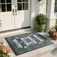 thumbnail image 1 of Cydiria Vintage Boho Traditional Oriental Faux Wool Area Rug, 2' x 3', Black, 1 of 8